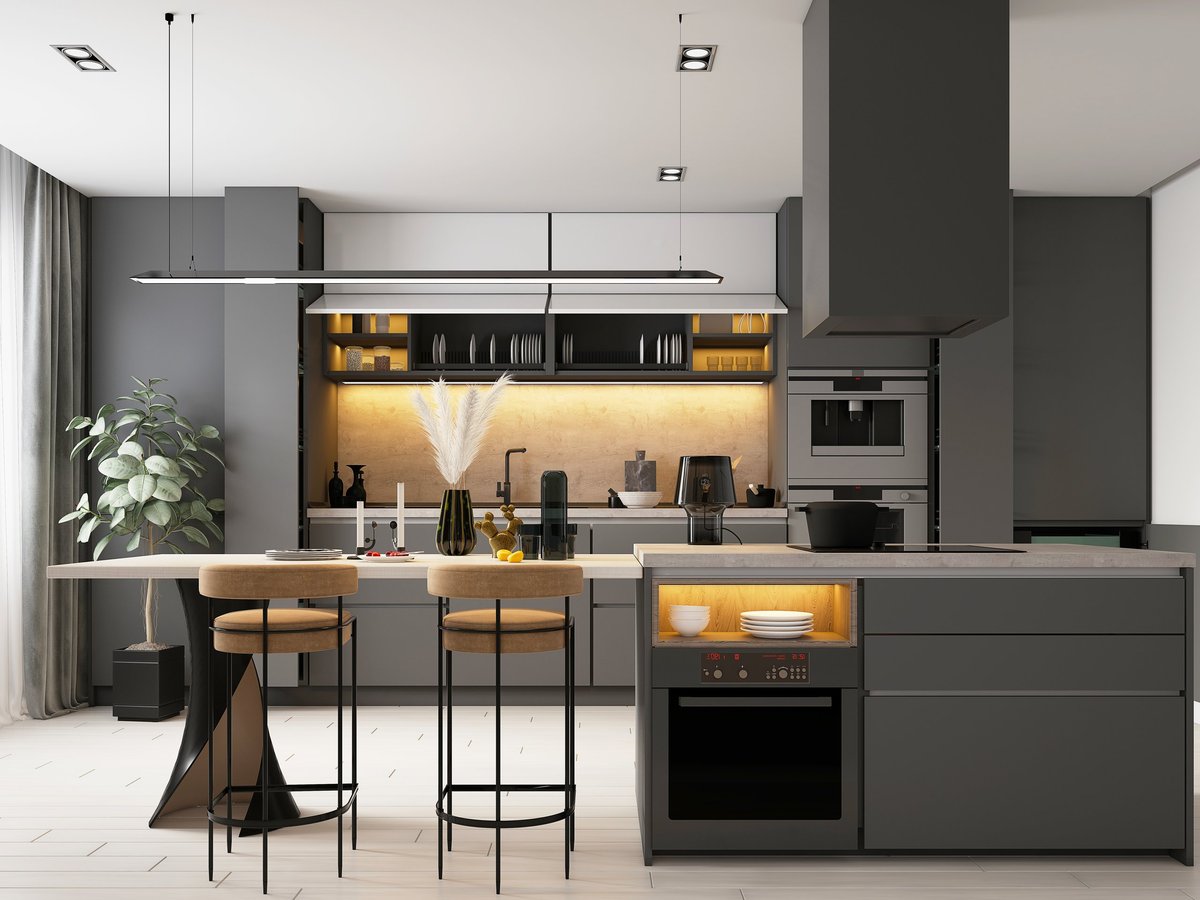 Luxury kitchen interior